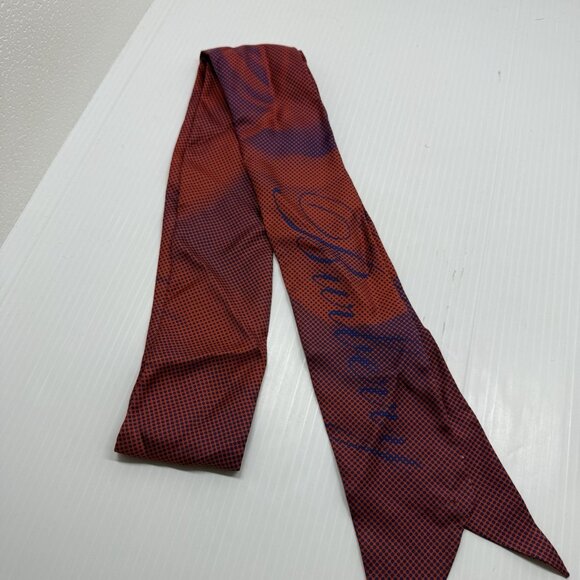 Burberry Rose Print Silk Scarf Raspberry Pink Logo Wrap Designer 100% Silk Italy - Picture 4 of 5